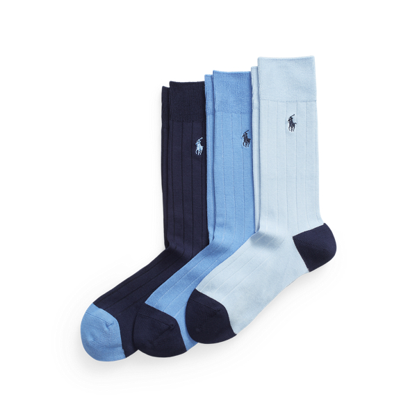 Rib-Knit Trouser Sock Three-Pack