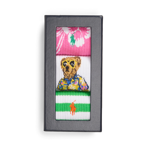 Polo Bear Crew 3-Sock Gift Set