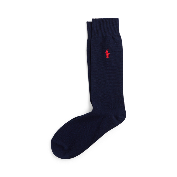 Cotton-Blend Mesh Crew Socks Polo Ralph Lauren 1