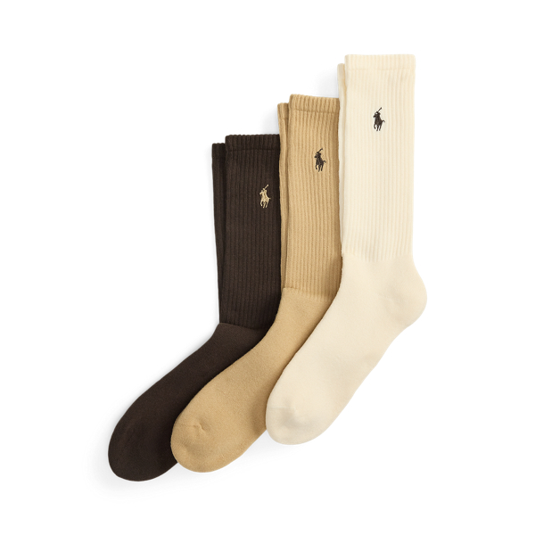 Cotton-Blend Crew Sock 3-Pack