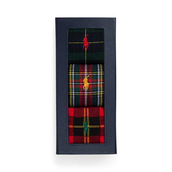 Plaid Trouser 3-Sock Gift Set