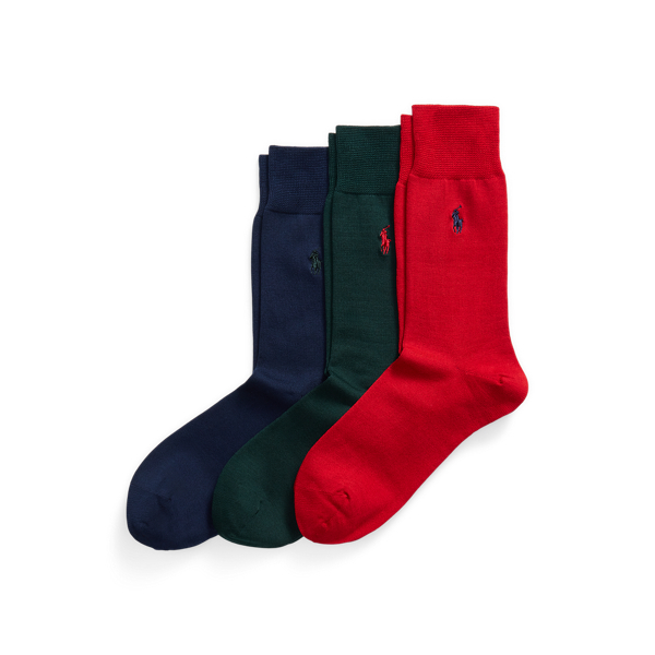 Cotton-Blend Trouser Sock 3-Pack