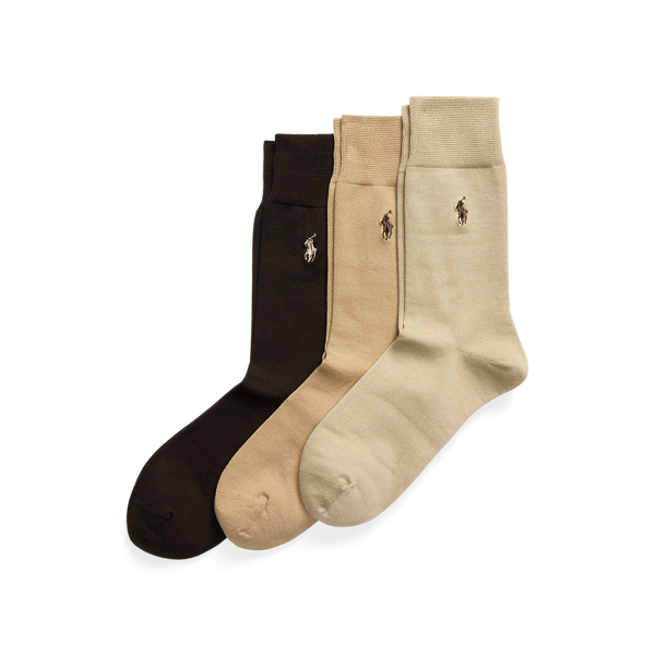Cotton-Blend Trouser Sock 3-Pack