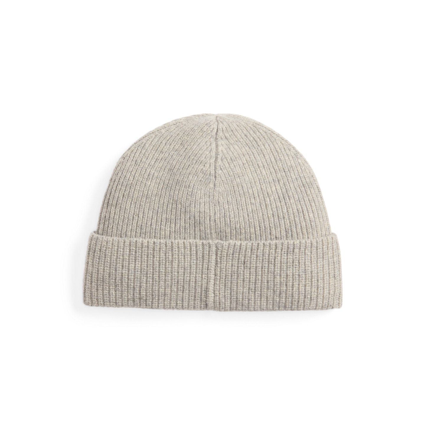 Мужская шапка Ralph Lauren Signature Pony Wool-Blend Beanie, цвет: Меланжевый — фото 1