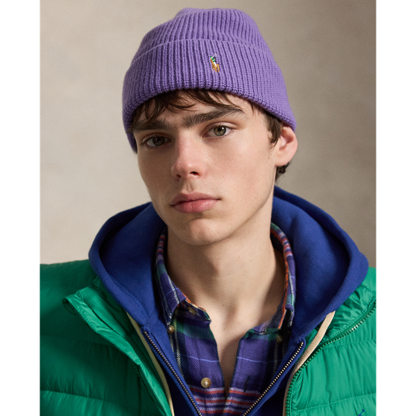 Signature Pony Wool-Blend Beanie