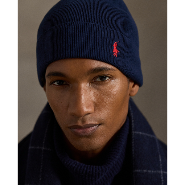Rib-Knit Cotton Beanie