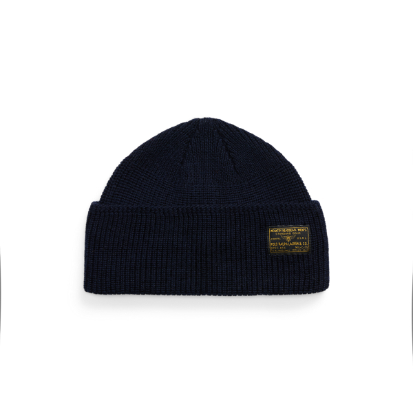 Polo Bear Rib-Knit Beanie