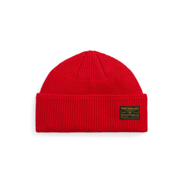 Rl 2000 Red Merino Wool Watch Cap Polo Ralph Lauren 1