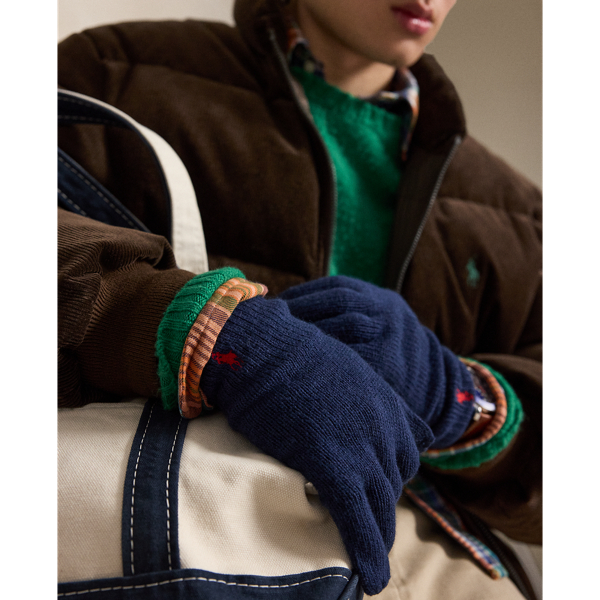 Signature Pony Knit Touch Gloves
