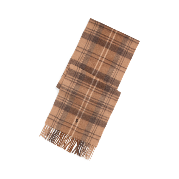 Plaid Wool-Cashmere Scarf