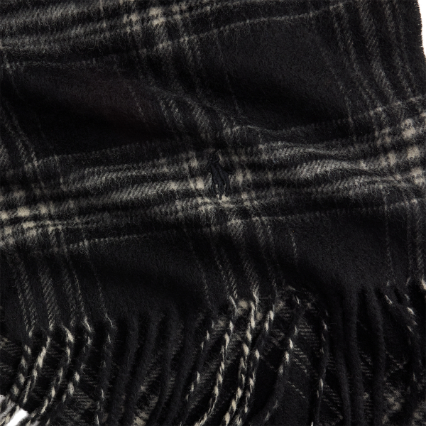 Plaid Wool-Cashmere Scarf
