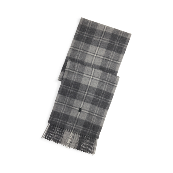 Plaid Wool-Cashmere Scarf