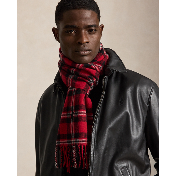 Tartan Fringe Wool Scarf
