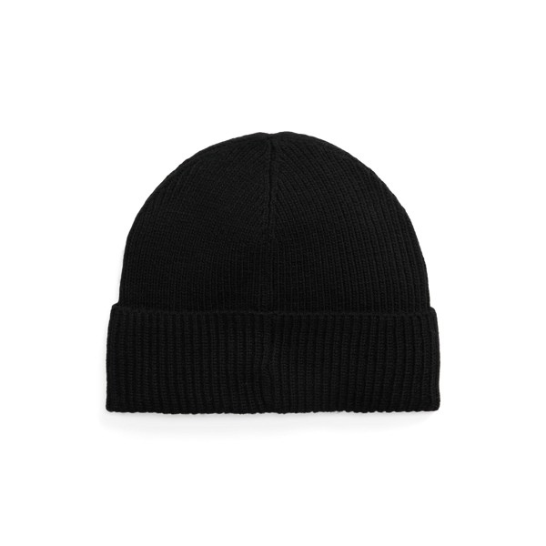 Black polo bear beanie hotsell