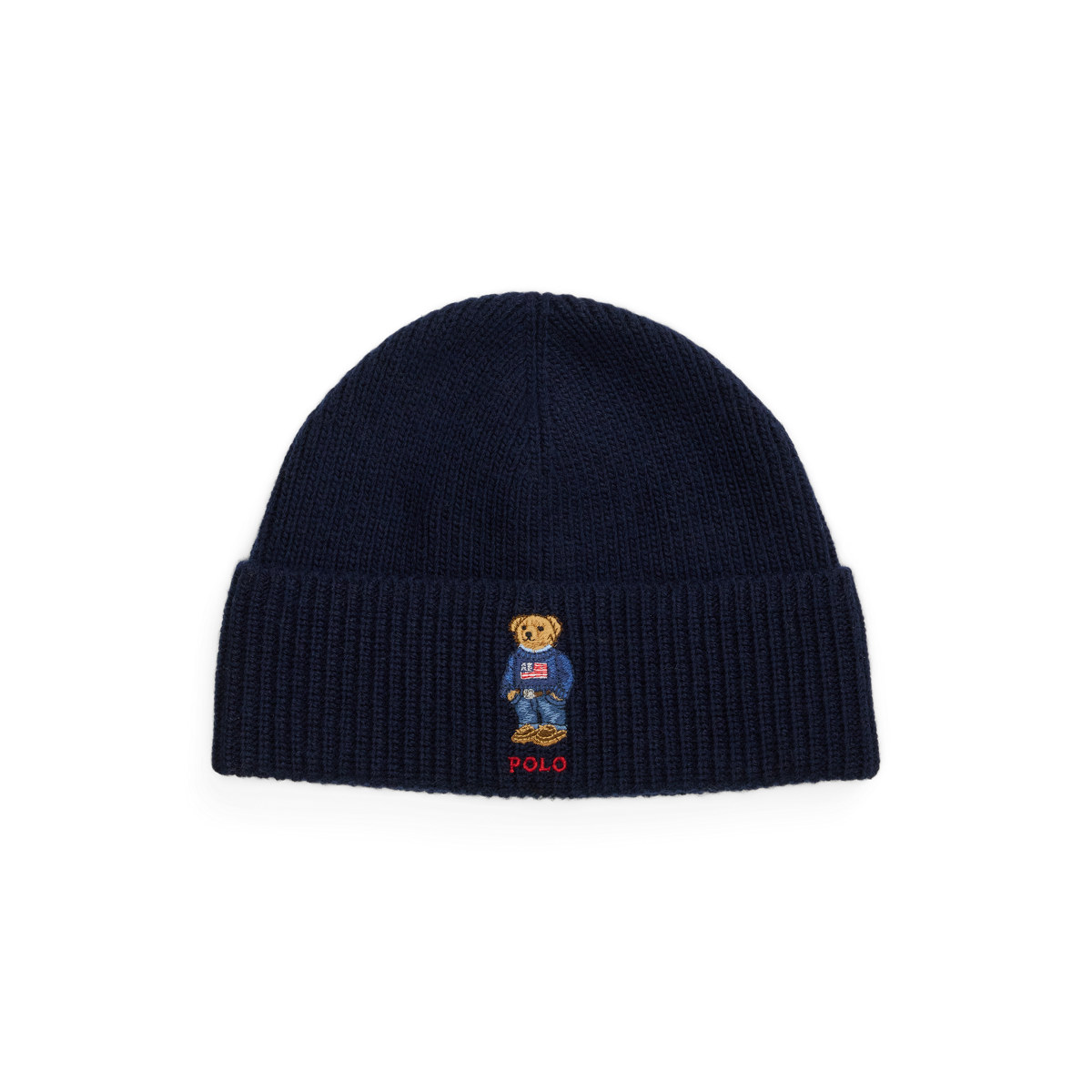 ☆POLO RALPH LAUREN☆ Polo Bear Wool Blend Beanie Blue MAPOH Polo Bear Knit Hat