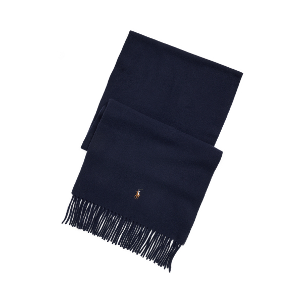 Écharpe Stetson Bearsbridge Pour Homme - Laine Pure - 190x68 Cm - Motif à Pois - Franges