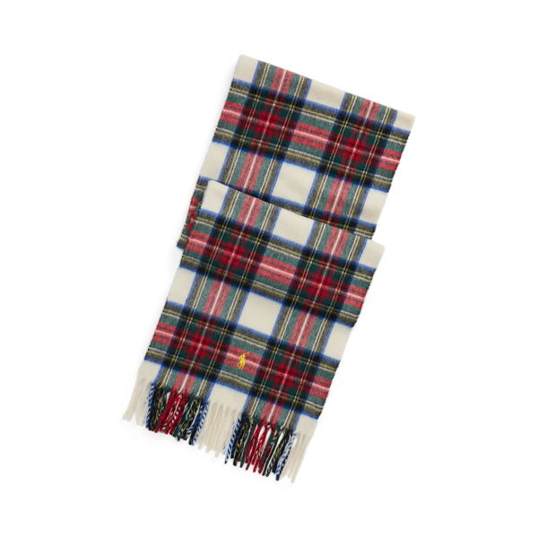 Plaid Cashmere Scarf for Men Ralph Lauren UK