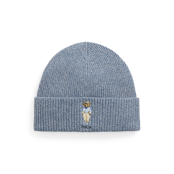 Polo Bear Marled Cotton-Blend Beanie