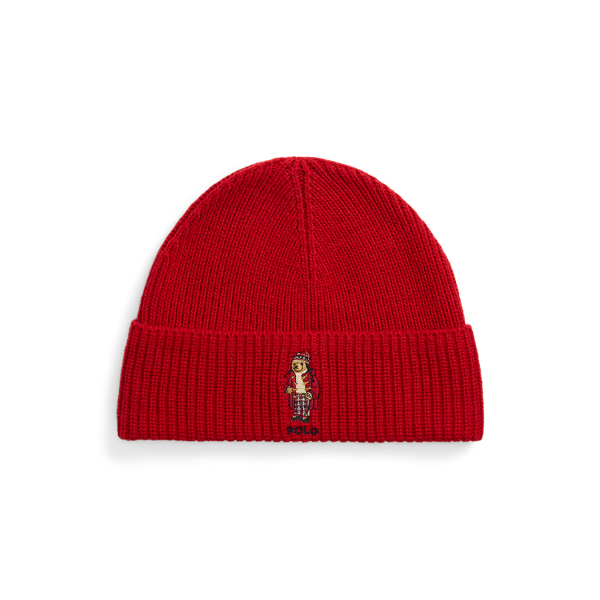 Polo Bear Rib Knit Beanie for Men Ralph Lauren UK