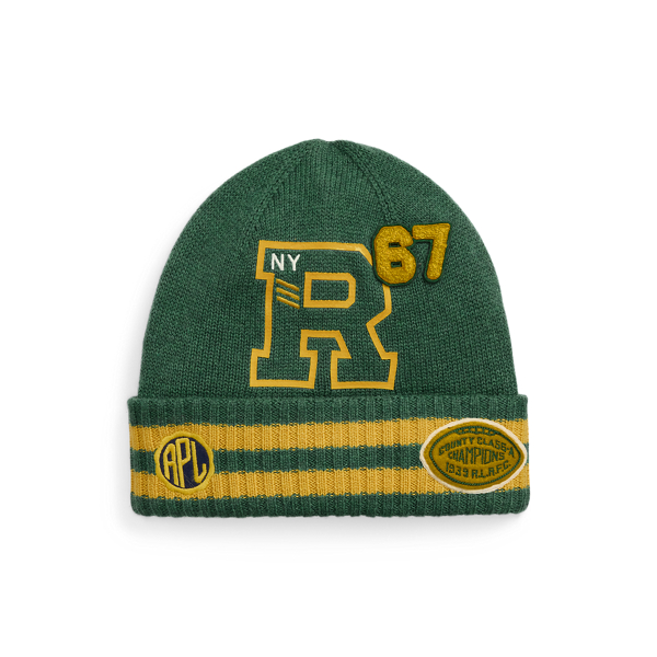 Logo-Patch Wool-Cotton Beanie