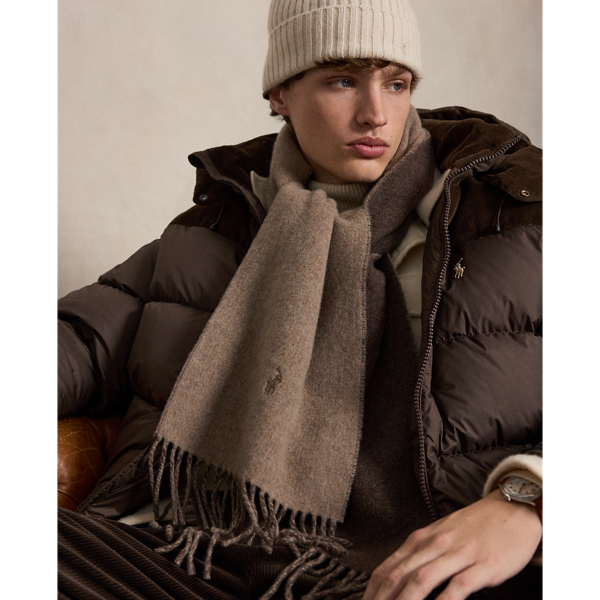 Reversible Wool-Cashmere Scarf