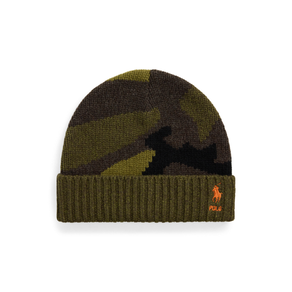 Camo Merino Wool Beanie