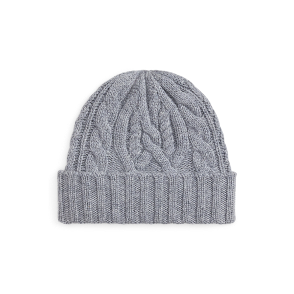 Kabelgebreide wollen-kasjmier beanie Polo Ralph Lauren in 1