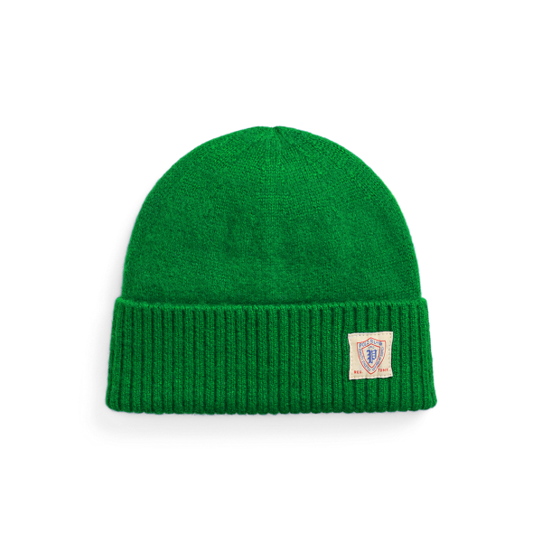 Athletic Green Brushed Wool Beanie Polo Ralph Lauren 1