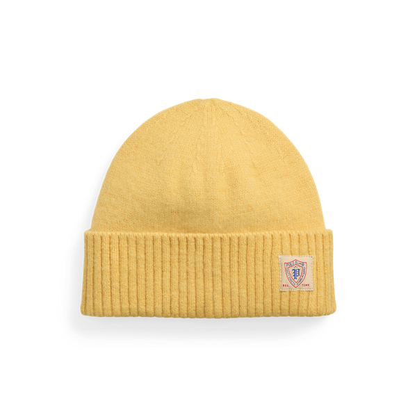 Yellow Brushed Wool Beanie Polo Ralph Lauren 1