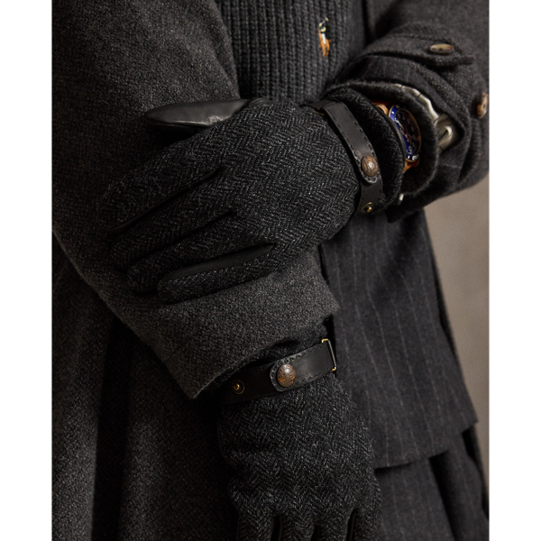 Cashmere-Lined Wool & Sheepskin Gloves
