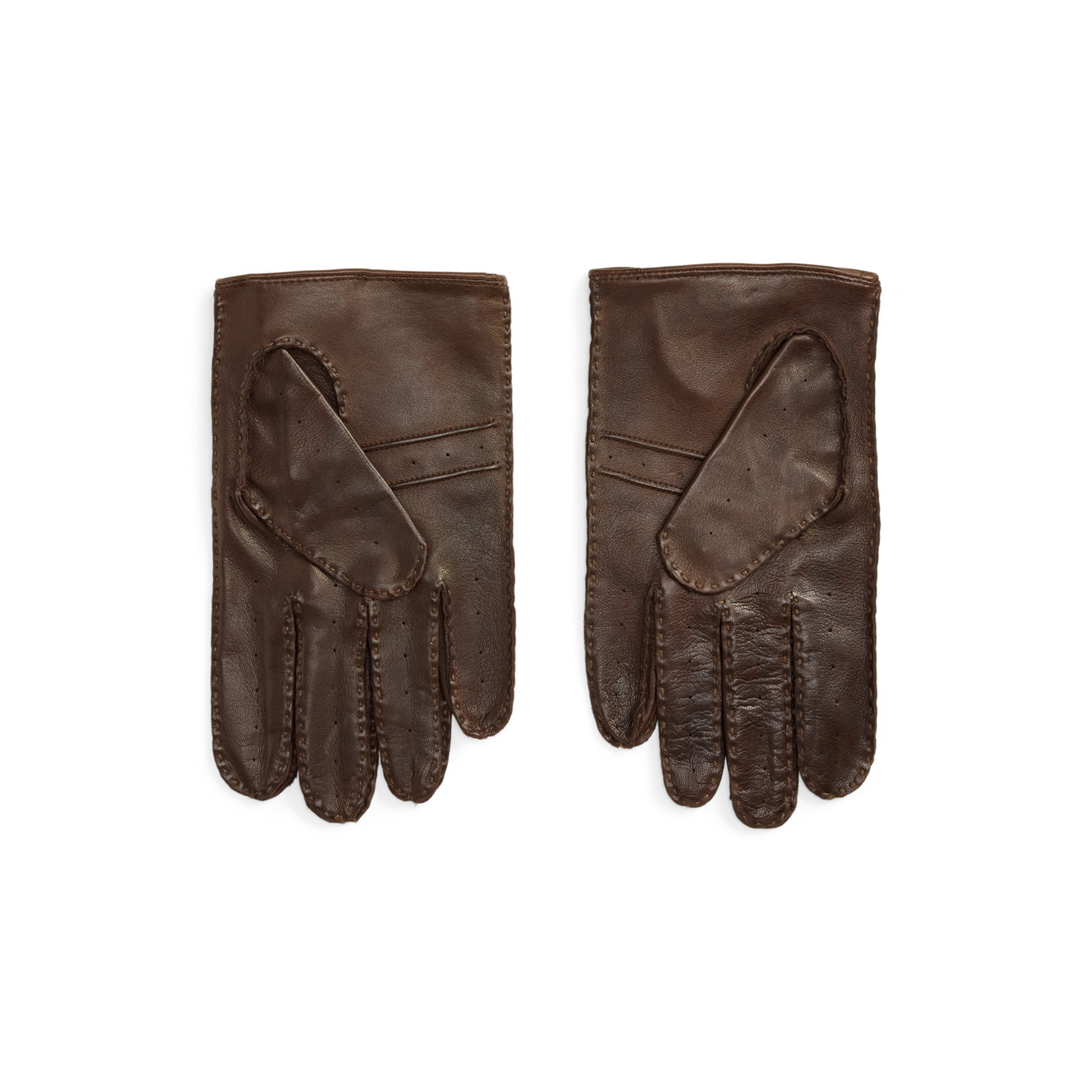 Мужские перчатки Ralph Lauren Sheepskin Driving Gloves, цвет: Тёмный коричневый — фото 1