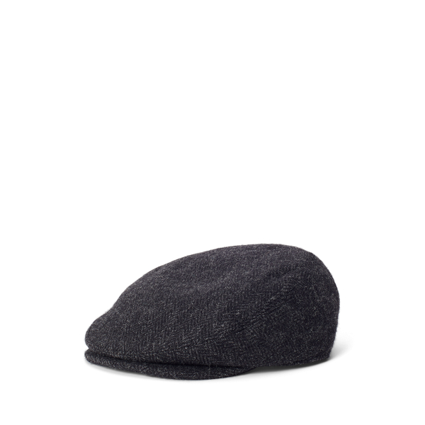 Black/Charcoal Wool Tweed Driver’s Cap Polo Ralph Lauren 1