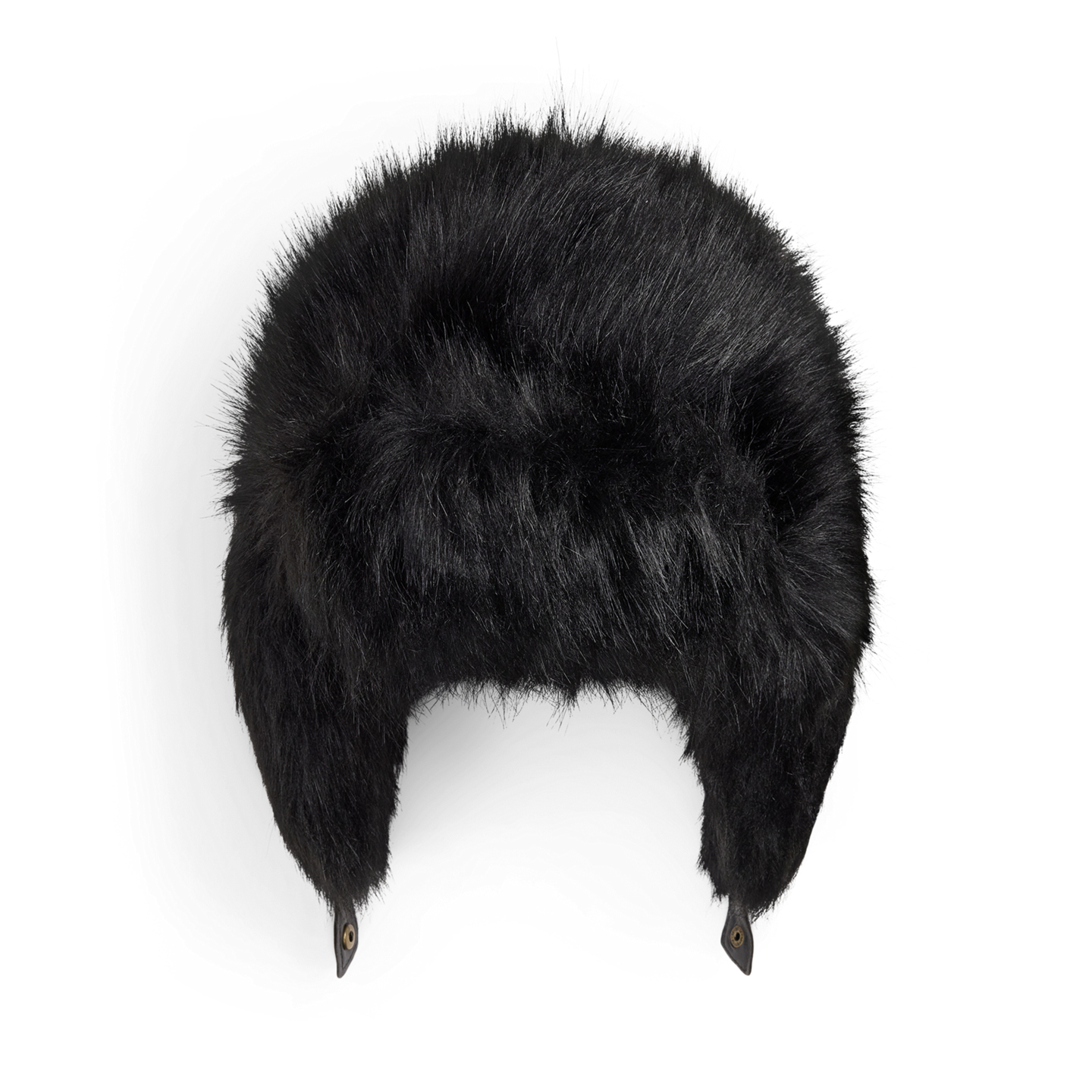 Мужской головной убор Ralph Lauren Faux-Fur Earflap Hat, цвет: Чёрный — фото 1