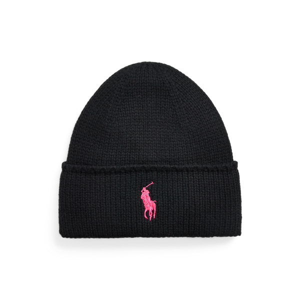 Polo Bear Rib Knit Beanie