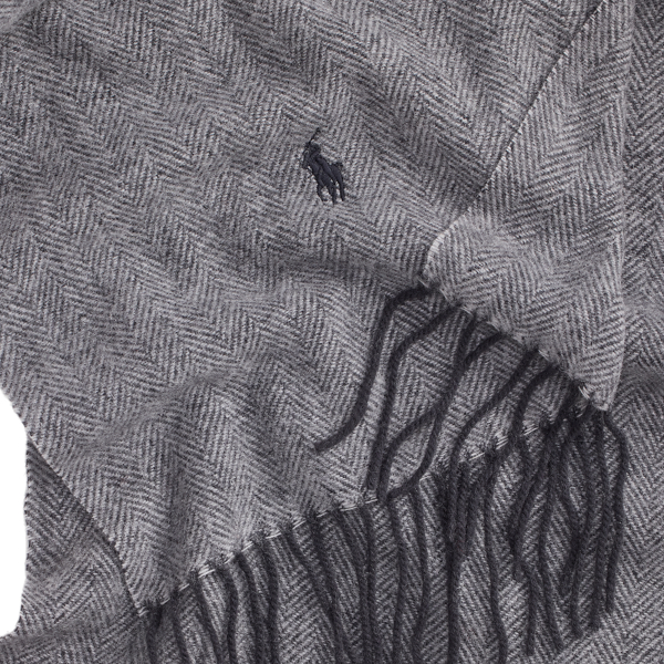 Charcoal Wool Beanie & Windowpane Scarf Gift Set Polo Ralph Lauren 3