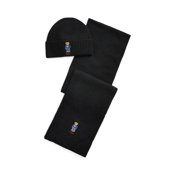 Polo Bear Rib Knit Beanie