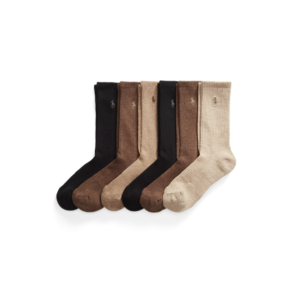 Cotton-Blend Crew Sock 6-Pack