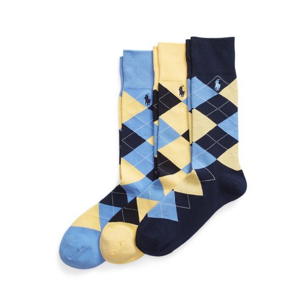 3er-Pack Anzugsocken mit Argyle-Muster