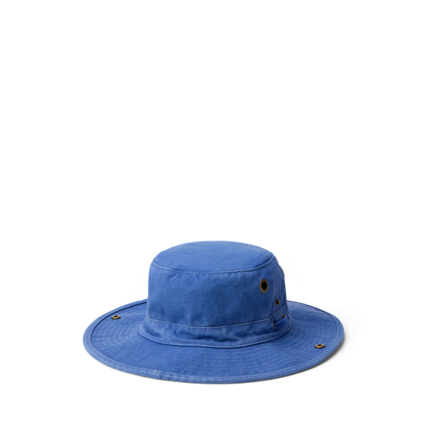 Segeltuch-Topfhut mit Logoaufn&auml;her