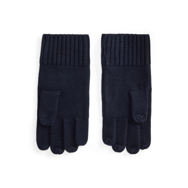 Flag-Intarsia Wool-Blend Tech Gloves