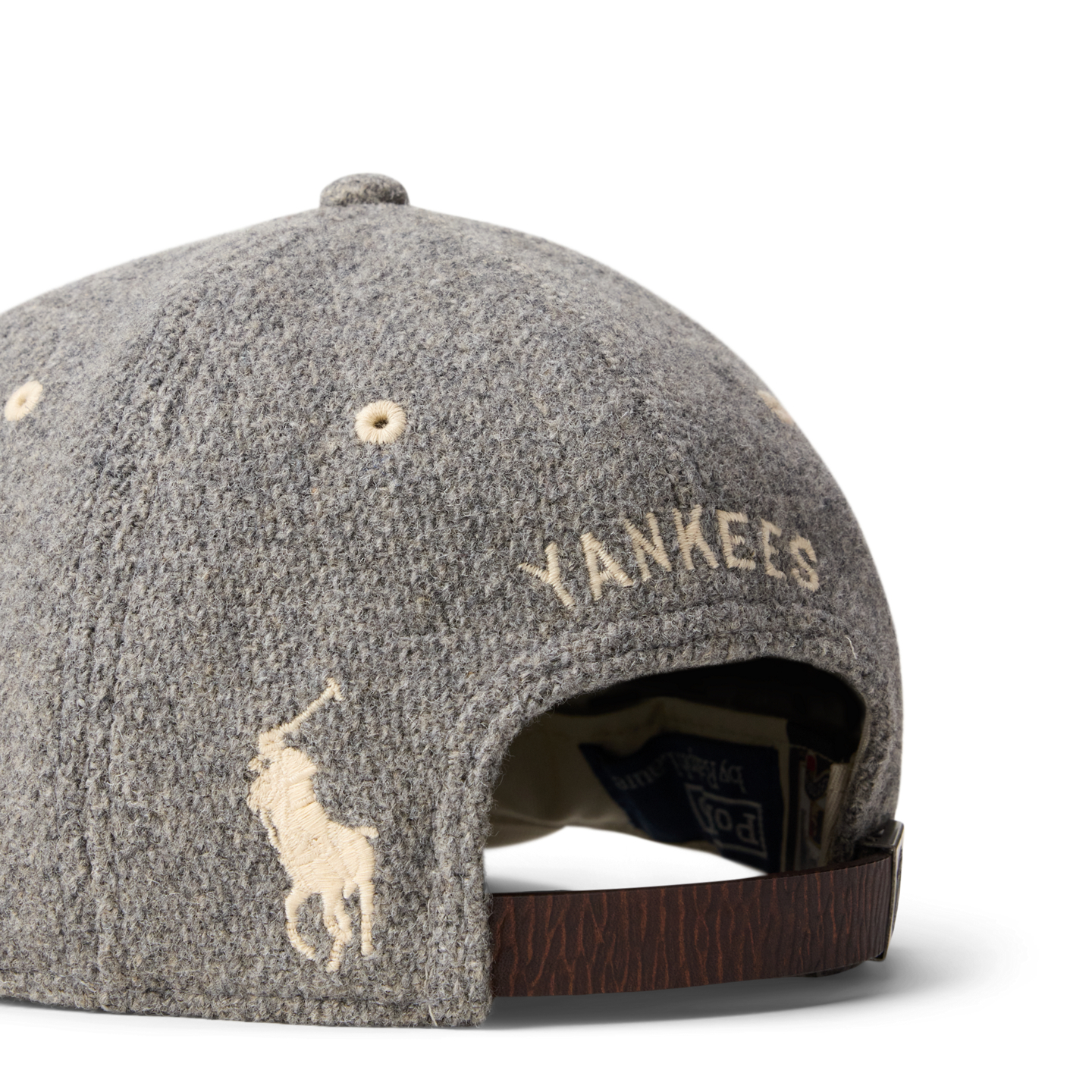 Мужские кепки Polo Ralph Lauren Yankees Wool-Blend, цвет: Меланжевый — фото 2