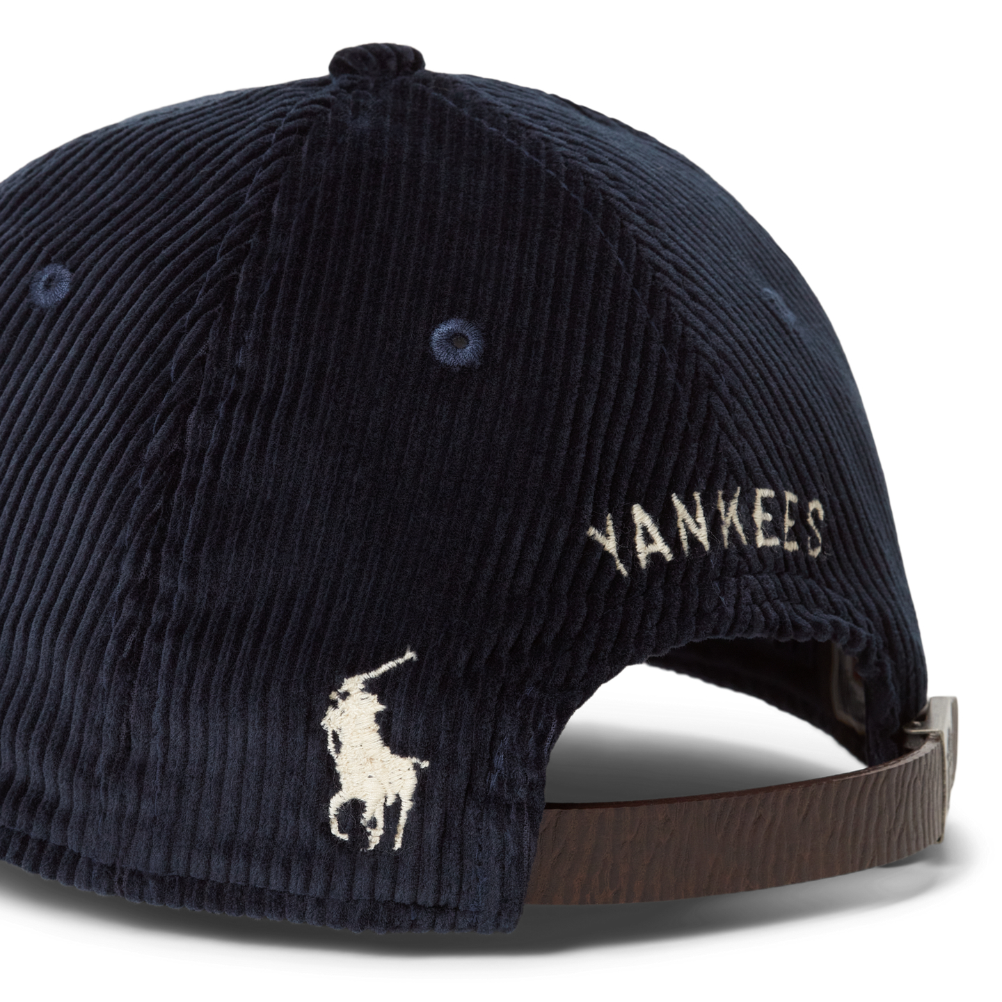Мужские кепки Polo Ralph Lauren Yankees Corduroy, цвет: Тёмно-синий — фото 3