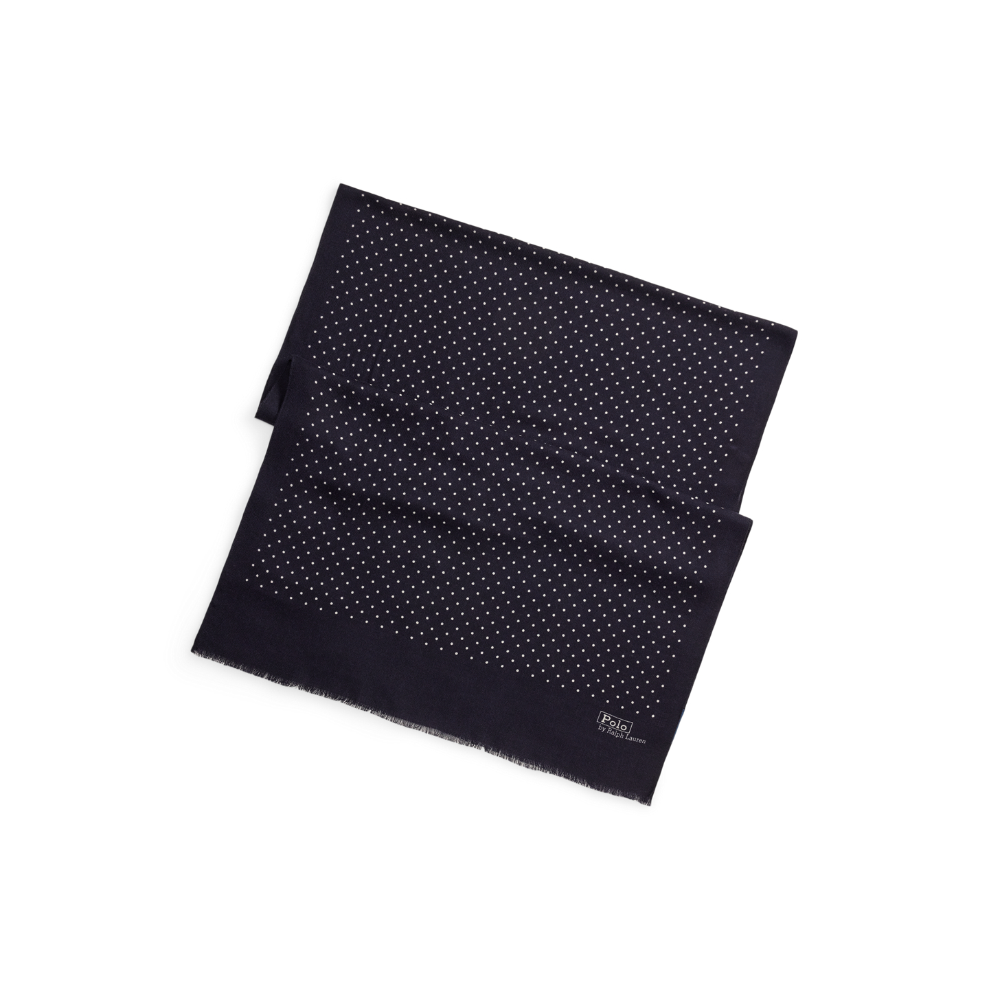 Мужской шарф Ralph Lauren Polka-Dot Wool-Cashmere, цвет: Тёмно-синий — фото 1