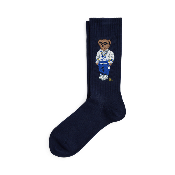 Polo Bear Cotton-Blend Crew Socks