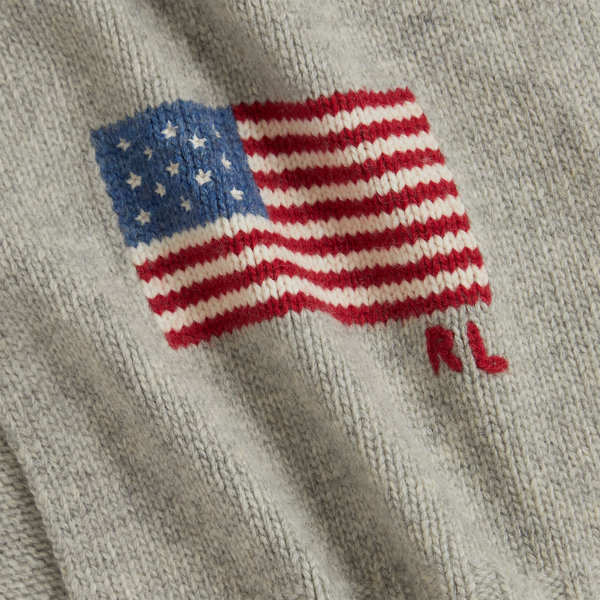 フラッグ ニット ウールブレンド スカーフ | ラルフ ローレン公式