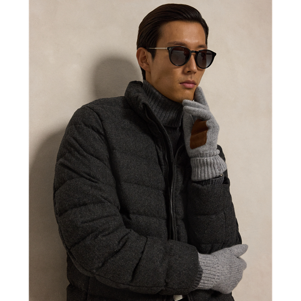 Wool-Cashmere Touch-Screen Gloves