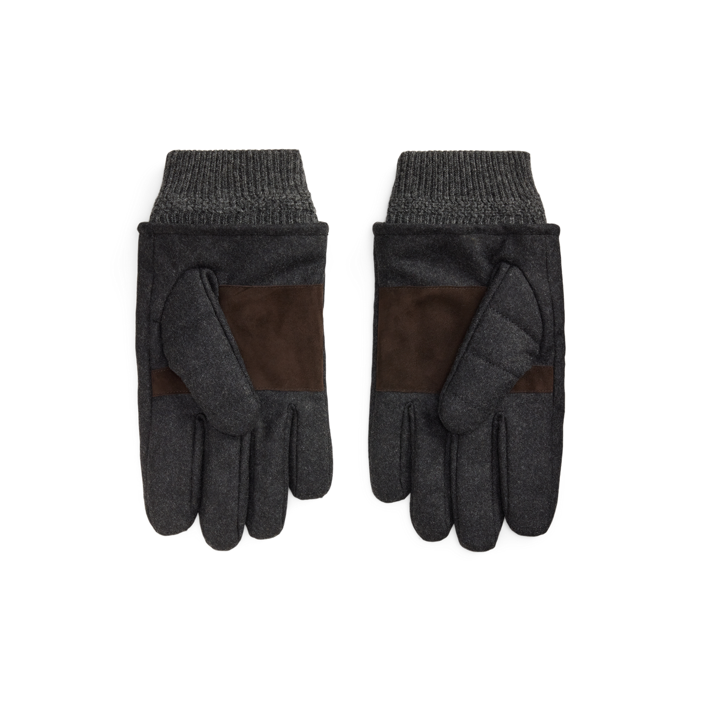 Мужские перчатки Ralph Lauren Channel-Quilted Insulated Tech Gloves, цвет: Угольный меланжевый — фото 1