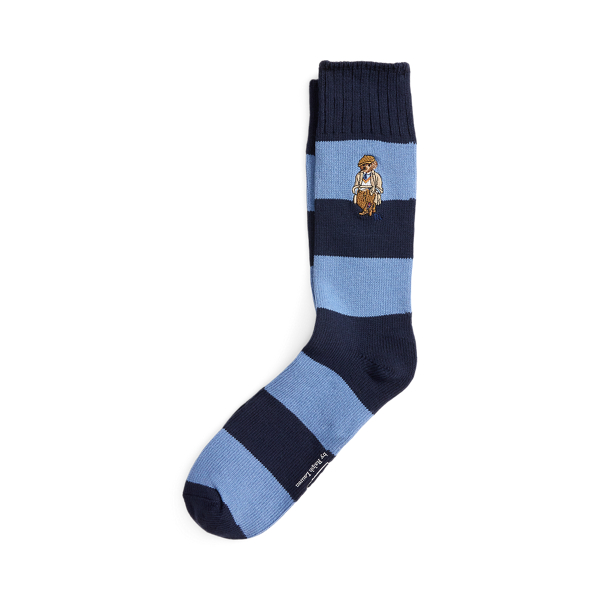 Polo Bear Rugby-Stripe Crew Socks