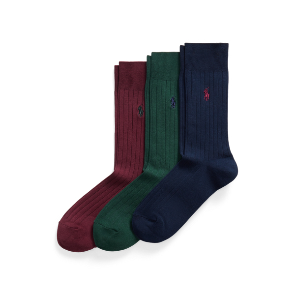 Cotton-Blend Trouser Sock 3-Pack