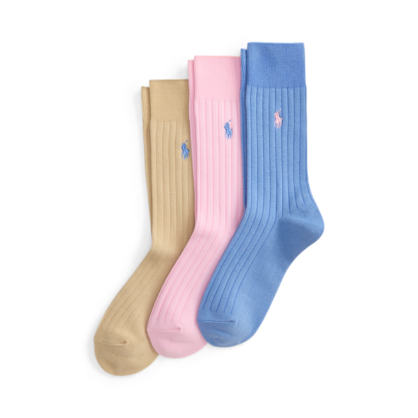 3 paires de chaussettes hautes côtelées